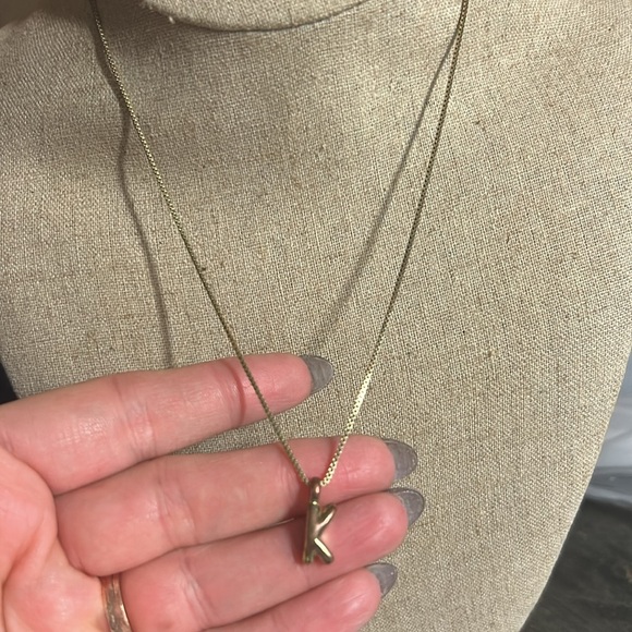 BaubleBar Gold 'K' Charm Necklace - Picture 2 of 3